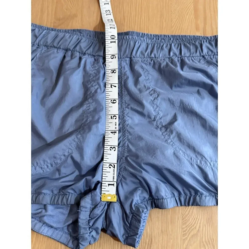 Free People Movement Sunshine Bubble Hem Shorts Women’s Large Blue